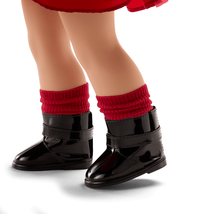 American Girl® x Something Navy Crimson Sparkle Sweater Dress for 18-inch Dolls