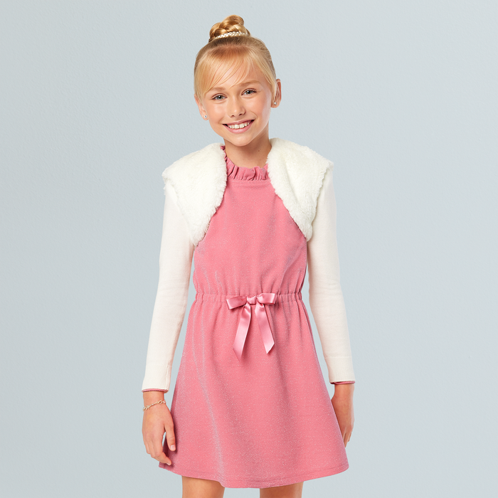 American Girl® x Something Navy Frosty Faux-Fur Shrug for Girls