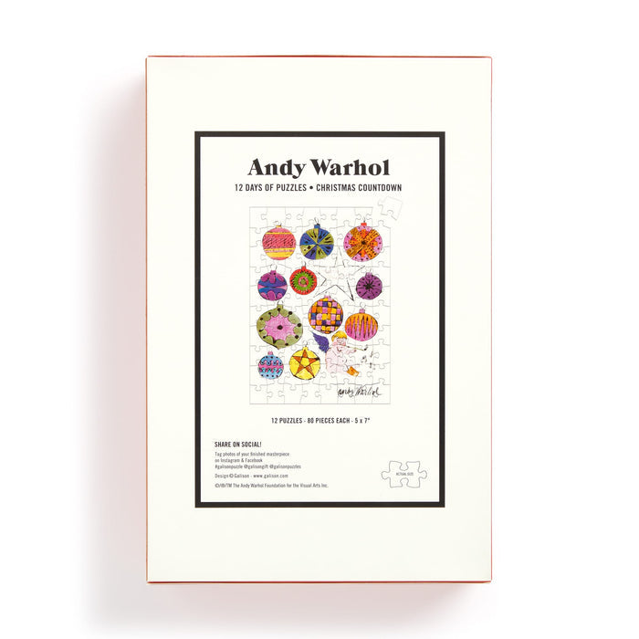 Andy Warhol 12 Days of Puzzles Christmas Countdown Andy Warhol