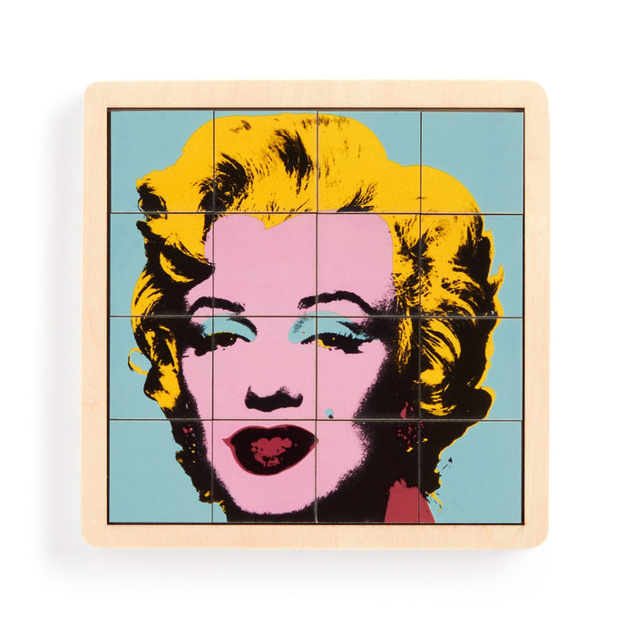 Andy Warhol Marilyn 2-in-1 Sliding Wood Puzzle Andy Warhol