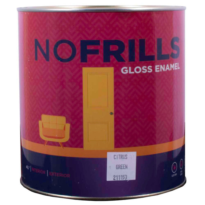 Apco No Frills Gloss Enamel Citrus Green 4L**
