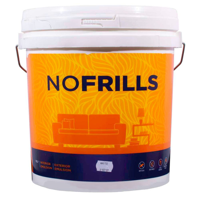 Apco No Frills Semi Gloss Acrylic White 10L **