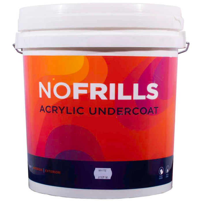 Apco No Frills Undercoat Matt Acrylic White 10L
