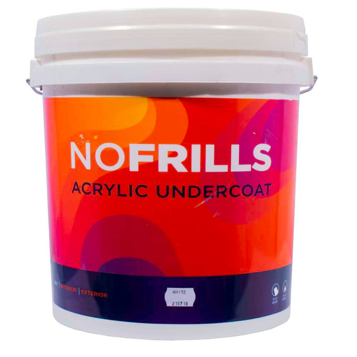 Apco No Frills Undercoat Matt Acrylic White 10L