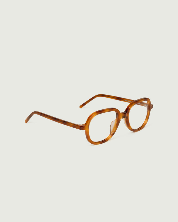 Giraffe::Apollo Eyeglasses round tort acetate front diagonal