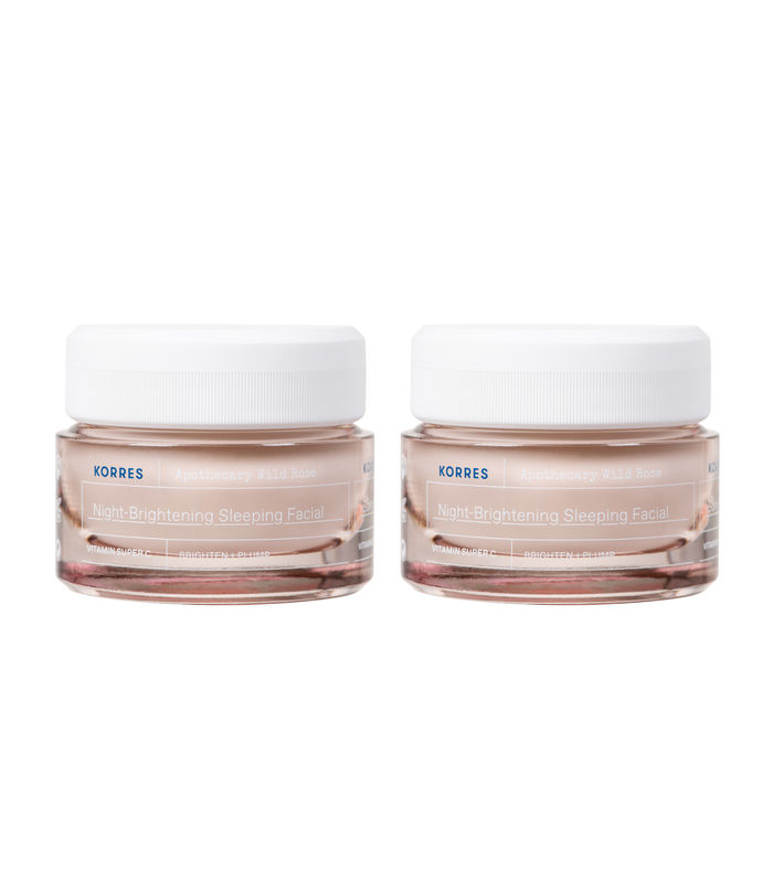 Apothecary Wild Rose Brightening Sleeping Facial Duo (Value $110) Skincare Kits Korres