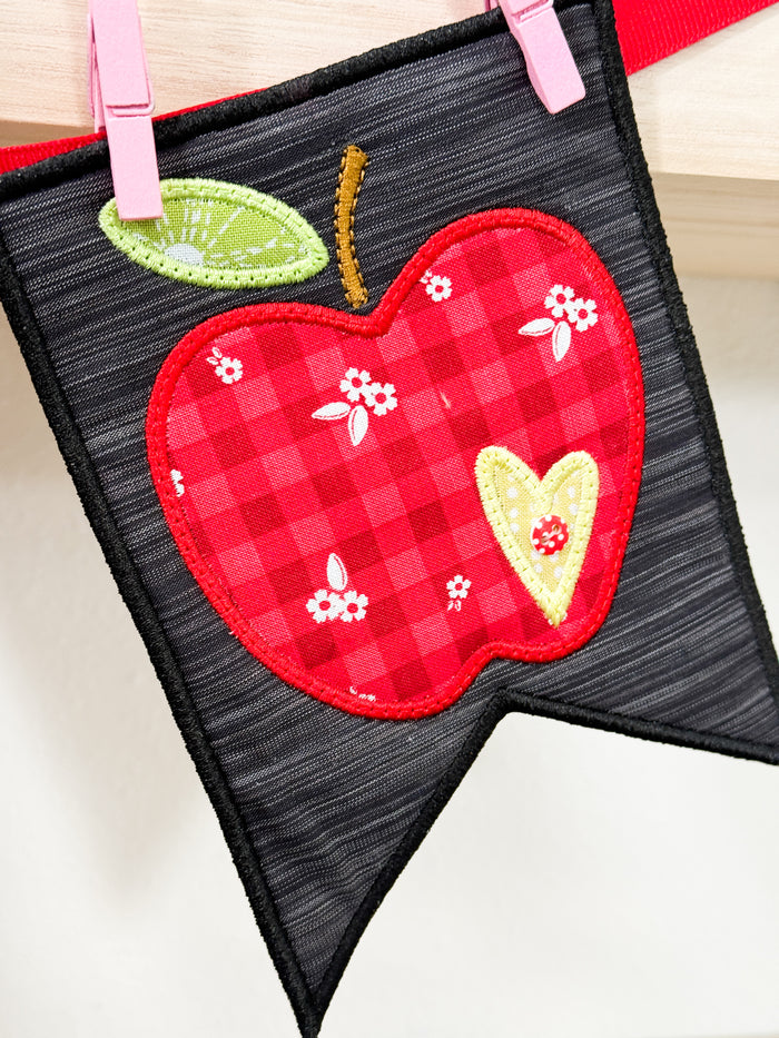 Apple Harvest Banner - SEW and EMB
