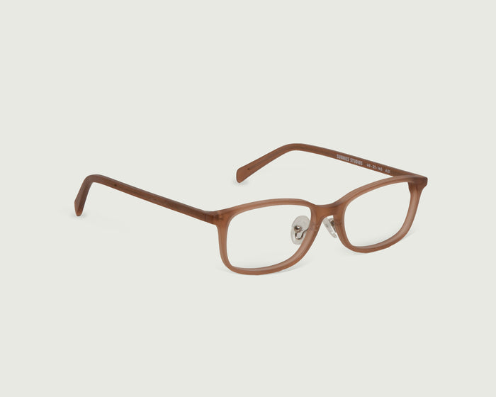 Bark::Arlo+ Eyeglasses rectangle brown acetate front diagonal