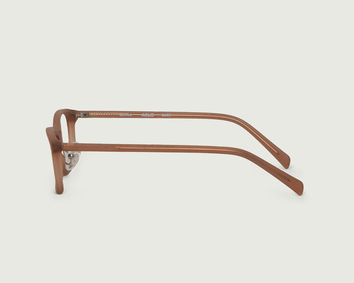 Bark::Arlo+ Eyeglasses rectangle brown acetate side
