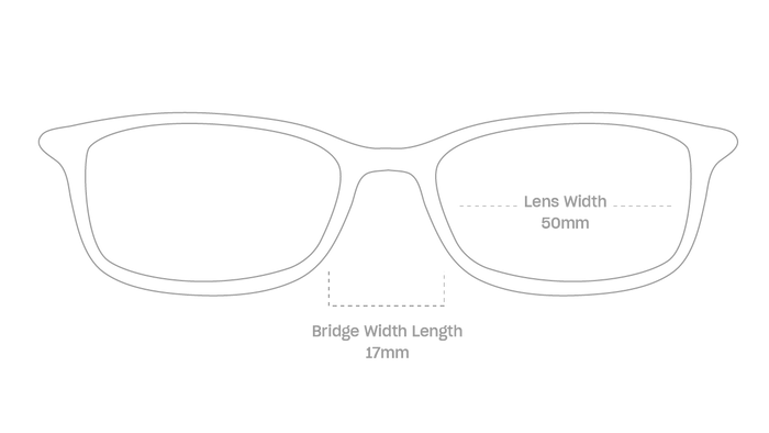 measurement::lens width Arlo+ Eyeglasses rectangle acetate
