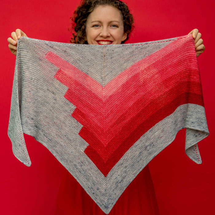 Around Every Corner Shawl by Tellybean Knits - KIT