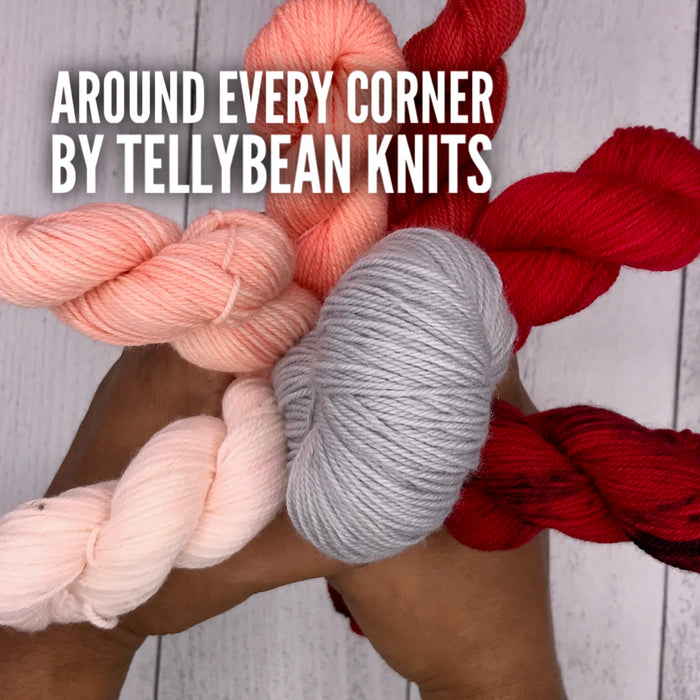 Around Every Corner Shawl by Tellybean Knits - KIT