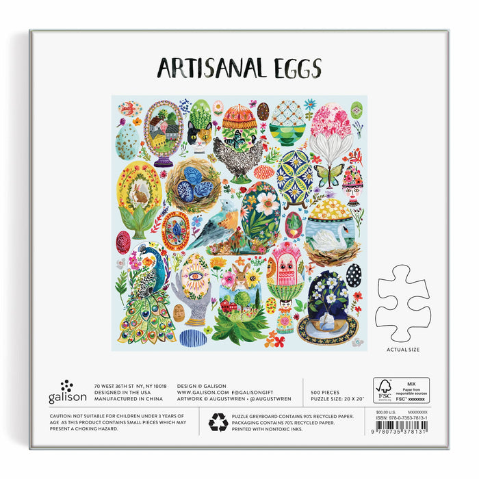 Artisanal Eggs 500 Piece Puzzle Augustwren