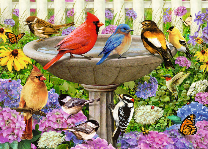 At The Birdbath 500 Large Format