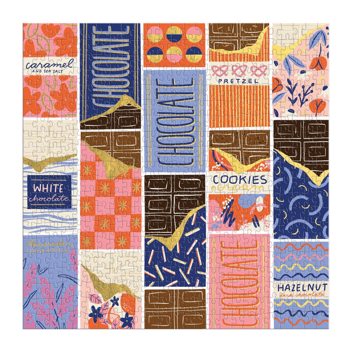 At the Chocolate Bar 500 Piece Foil Puzzle Megan Roy