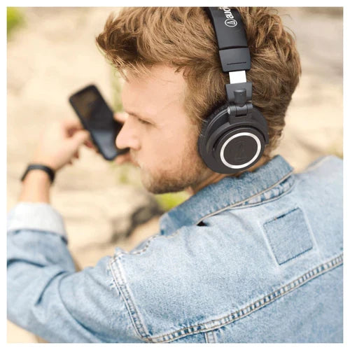 Audio Technica ATH-M50xBT2 Wireless Over-Ear Headphones - Limited edition Ice Blue Ice Blue