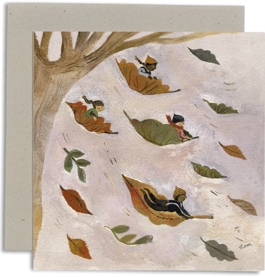 Autumn Leaves card