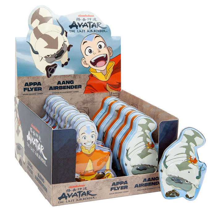 Avatar The Last Airbender Sour Orange and Blue Raspberry Hard Candy Tin - 12 Count