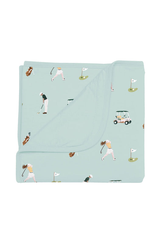Quilted Baby Blanket in Golf