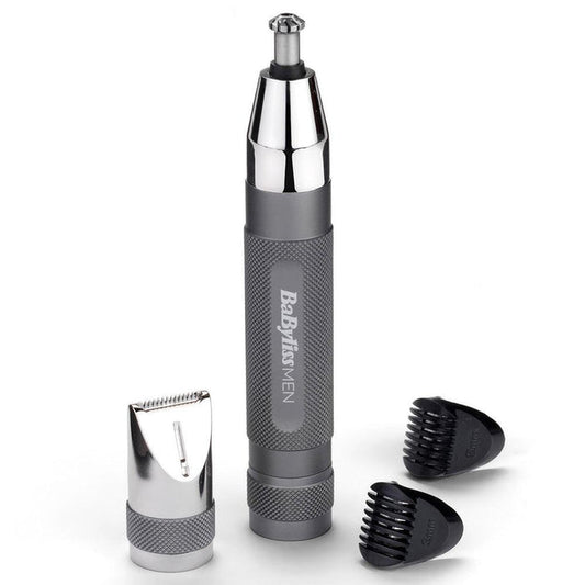 BaByliss Men Super X Metal Series Cordless Nose, Ear And Eyebrow Trimmer | 7066U (7151264432316)