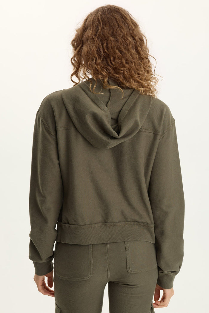 XCVI Balfore Twill Knit Hooded Bomber