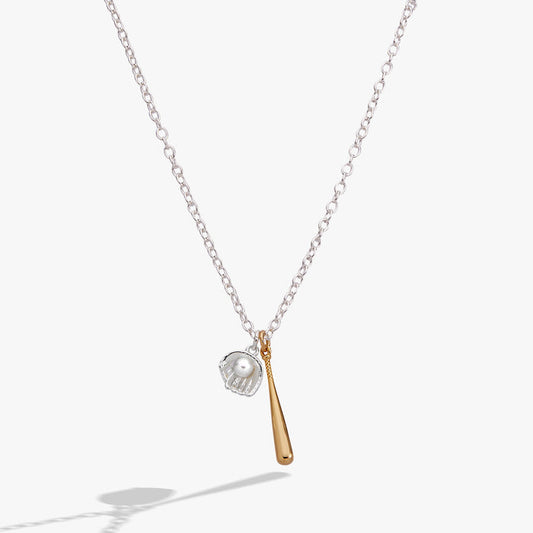 Ballgame Duo Charm Pendant Necklace