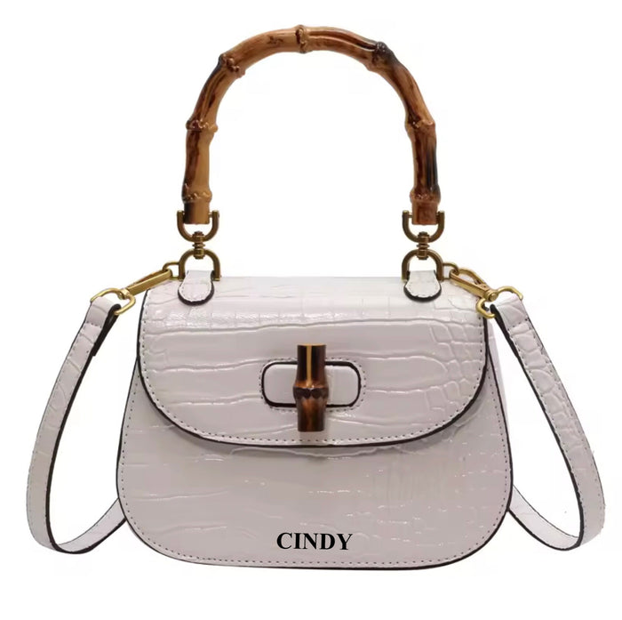 Bamboo Croco Handbag Travellers Hat Boutique