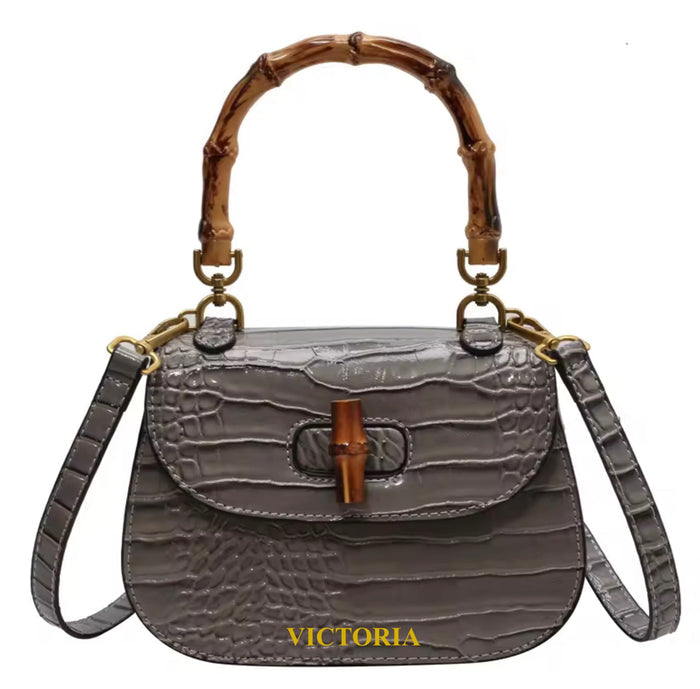 Bamboo Croco Handbag Travellers Hat Boutique