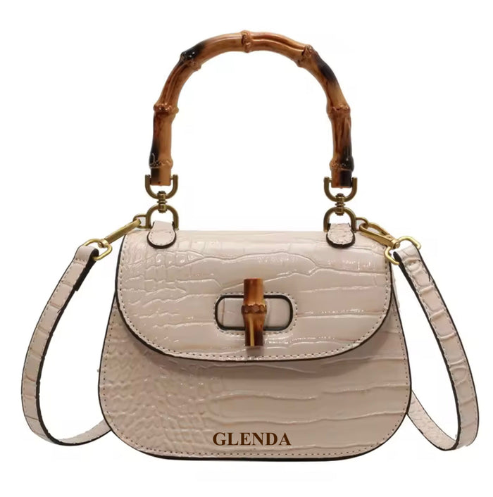 Bamboo Croco Handbag Travellers Hat Boutique