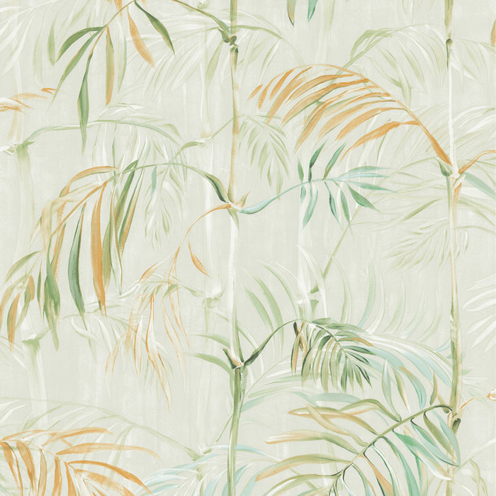 Bamboo Gardens Non-Pasted Wallpaper - A swatch of Bamboo Gardens Unpasted Wallpaper in sage | Tempaper#color_sage