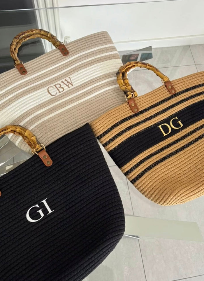 Bamboo Seaside Tote Bag Travellers Hat Boutique