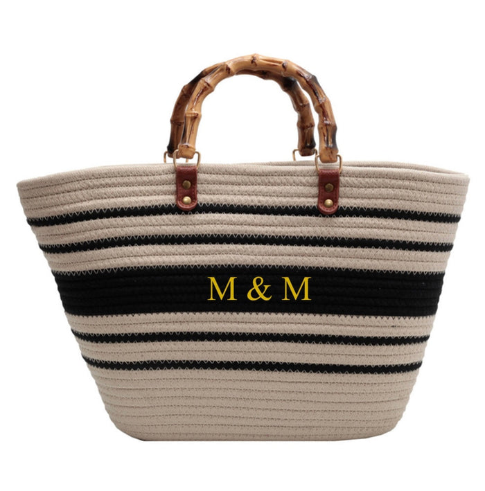 Bamboo Seaside Tote Bag Travellers Hat Boutique