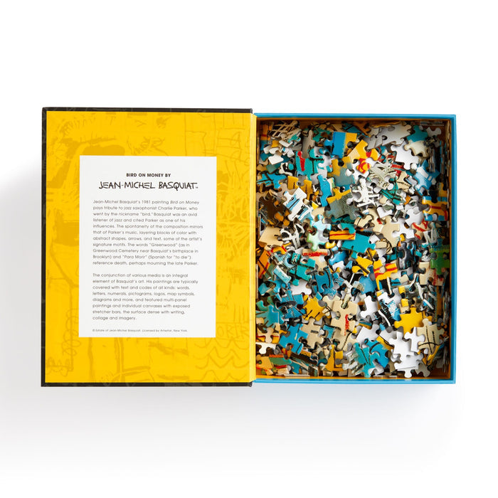 Basquiat Bird on Money 500 Piece Book Puzzle Jean-Michel Basquiat