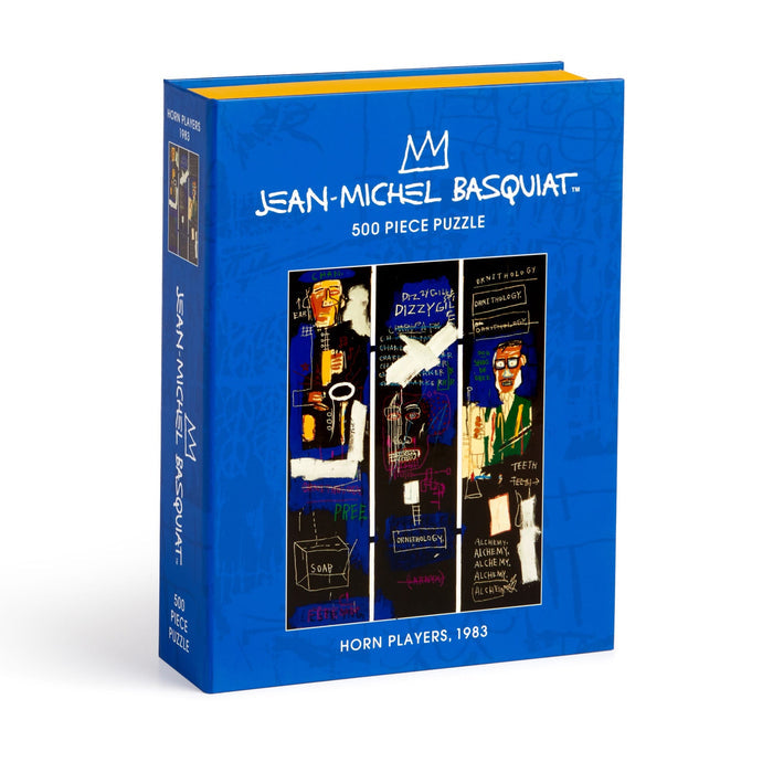 Basquiat Horn Players 500 Piece Book Puzzle Jean-Michel Basquiat