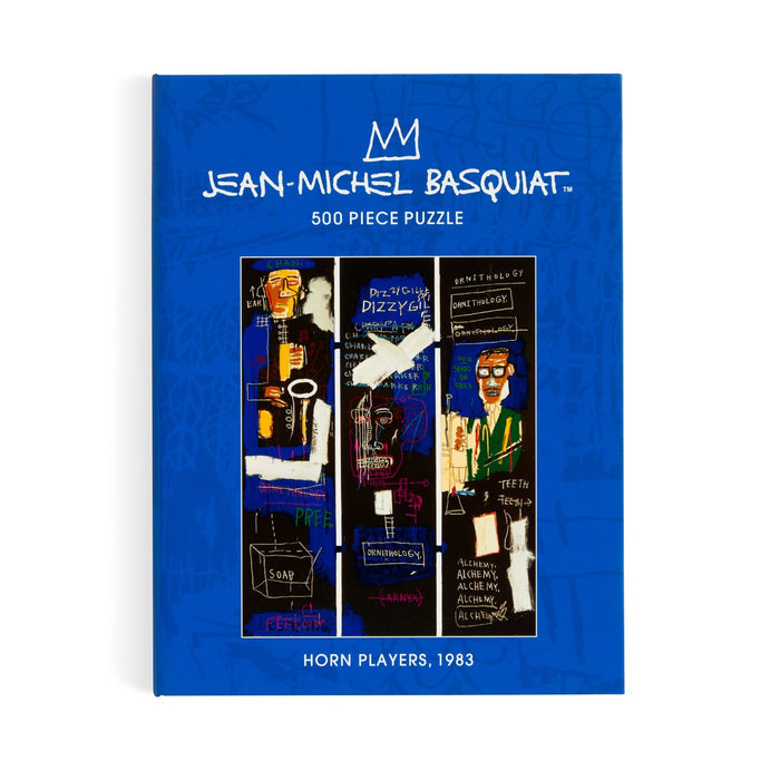 Basquiat Horn Players 500 Piece Book Puzzle Jean-Michel Basquiat