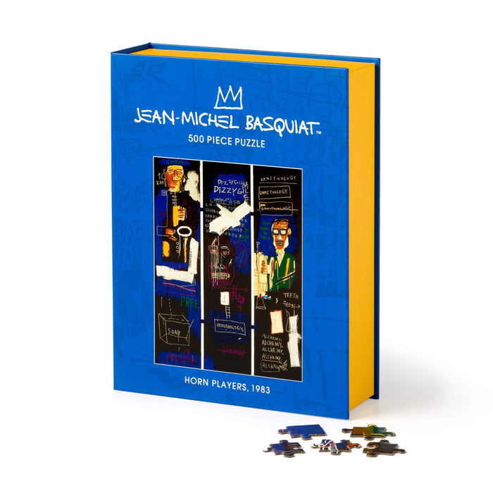 Basquiat Horn Players 500 Piece Book Puzzle Jean-Michel Basquiat