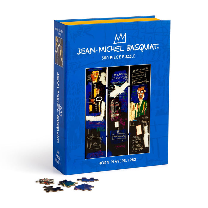 Basquiat Horn Players 500 Piece Book Puzzle Jean-Michel Basquiat