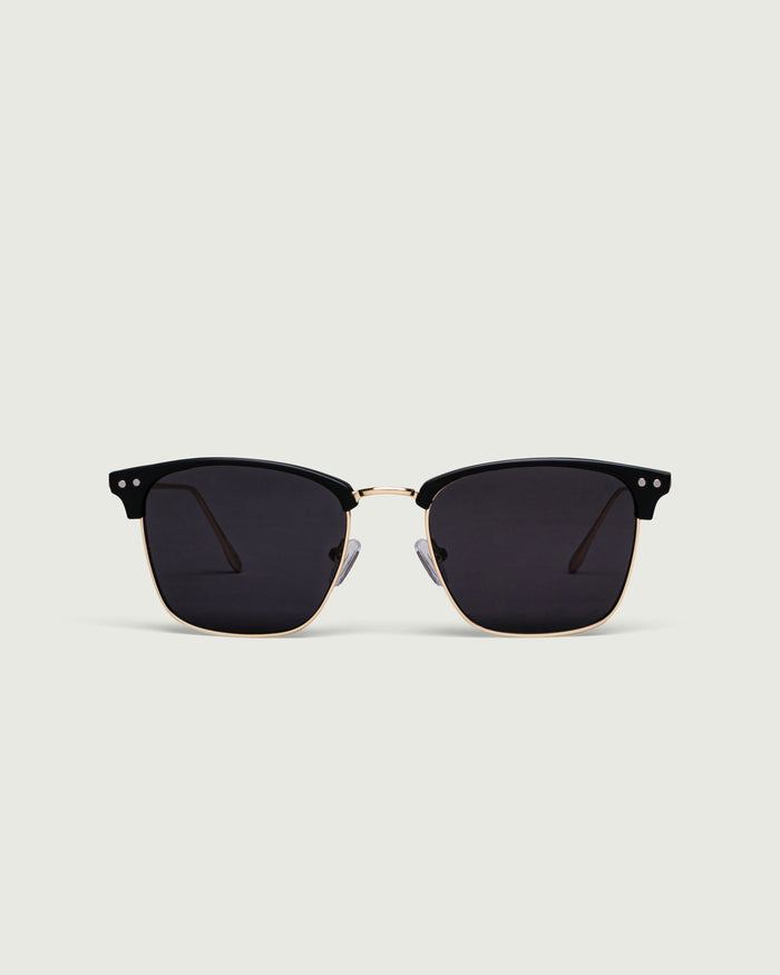 Ore::Bastian Sunglasses browline gold metal plastic front