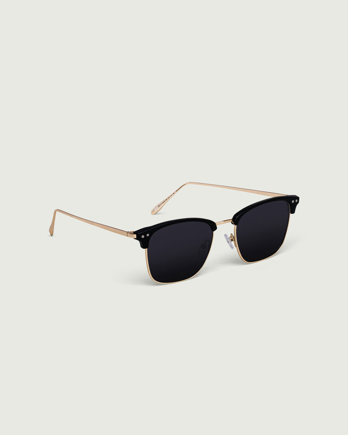 Ore::Bastian Sunglasses browline gold metal plastic front diagonal