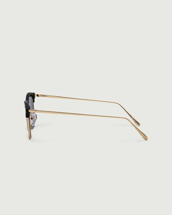 Ore::Bastian Sunglasses browline gold metal plastic side