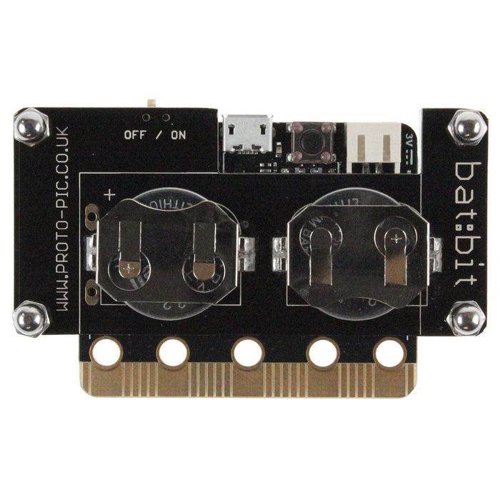 bat:bit slim battery case for micro:bit [discontinued] by ProtoPic - The Pi Hut