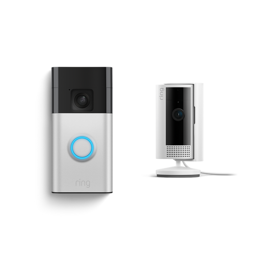 Satin Nickel:Battery Video Doorbell + Indoor Camera (2nd Gen)