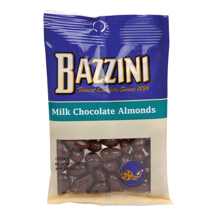 Bazzini Milk Chocolate Covered Almonds Candy Bags - 12 Count