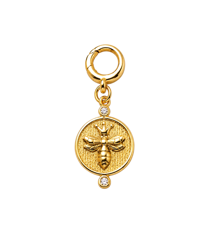 Bee Coin Clip-On Charm