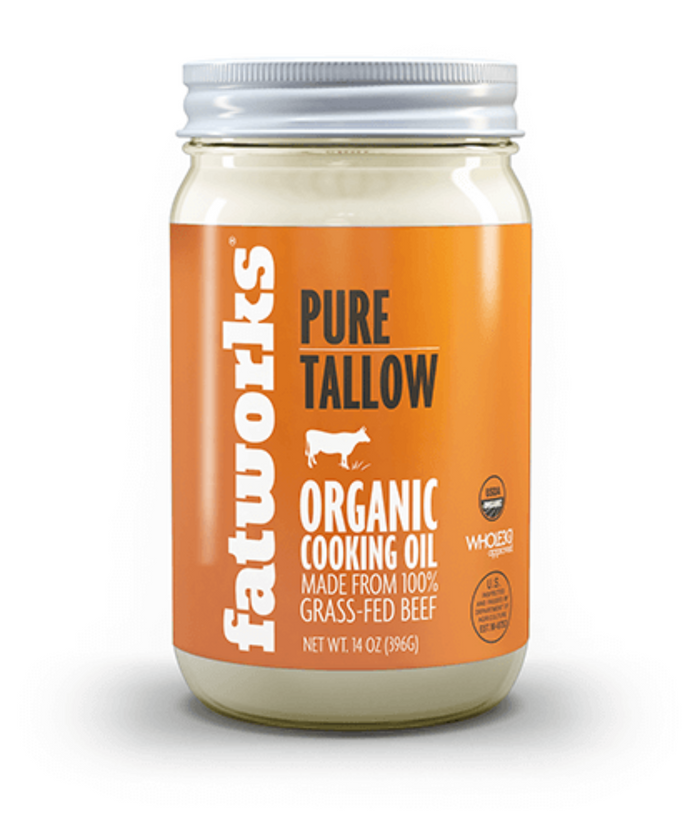 Beef Tallow Cooking Oil - Organic Grass Fed