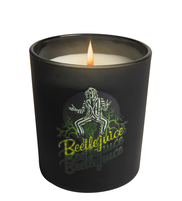 Beetlejuice Glass Candle