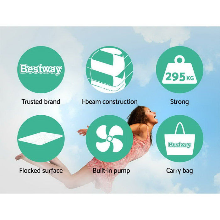 Bestway Air Bed Inflatable Mattress Queen -Home Living Store - -