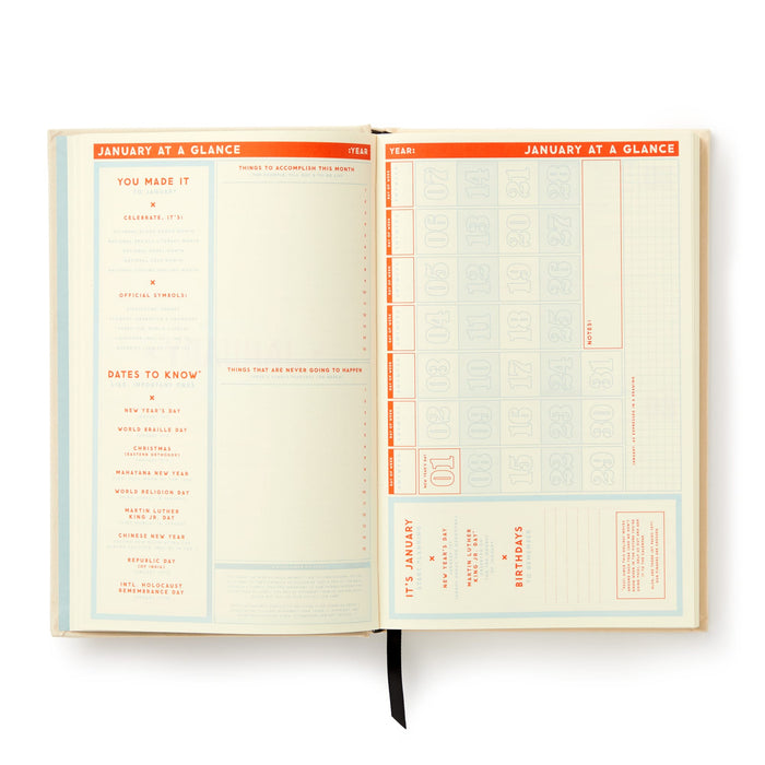 Big Plans Undated Standard Planner Brass Monkey