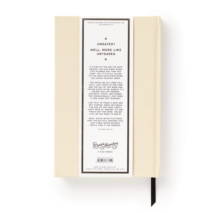 Big Plans Undated Standard Planner Brass Monkey