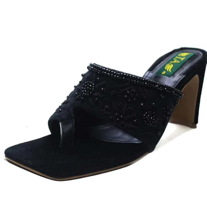 Black Fancy Heel